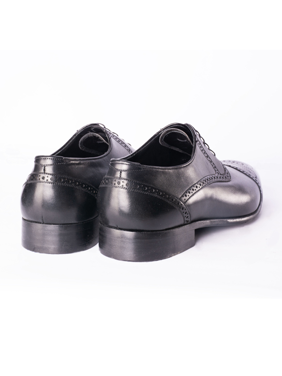 کفش چرم بنددارطرح بته جقه ای 310