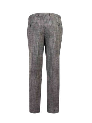 شلوار چهارخانه مشکی ال سی من 17