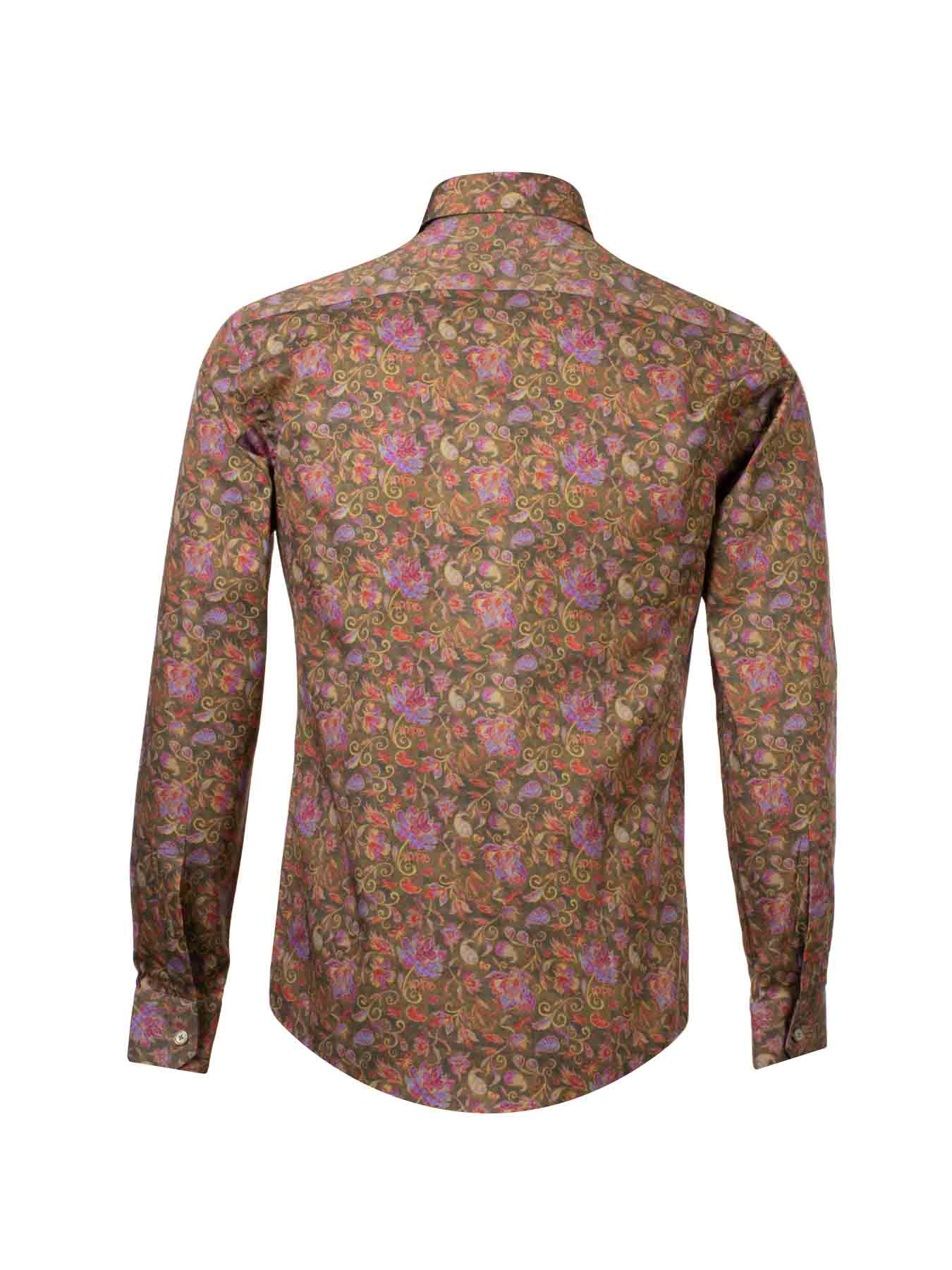 پیراهن مردانه طرح دار آستین بلند ال سی من