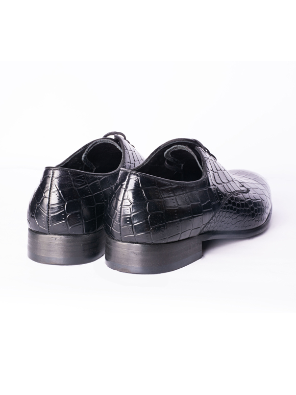 کفش چرم بنددارپوست ماری