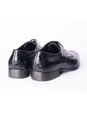 کفش چرم بنددارپوست ماری