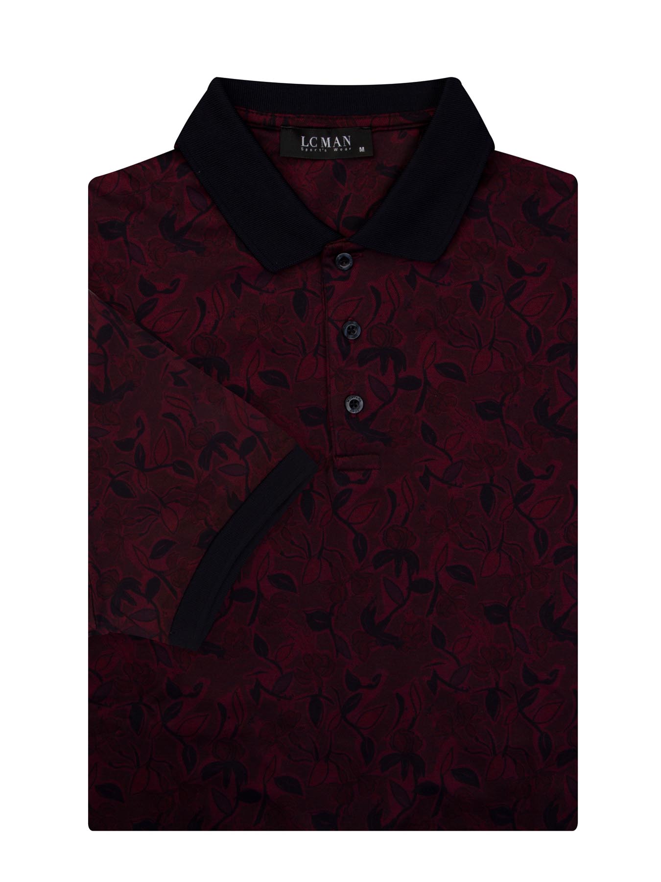 پولوشرت یقه دارسه دکمه گل ریز 6075