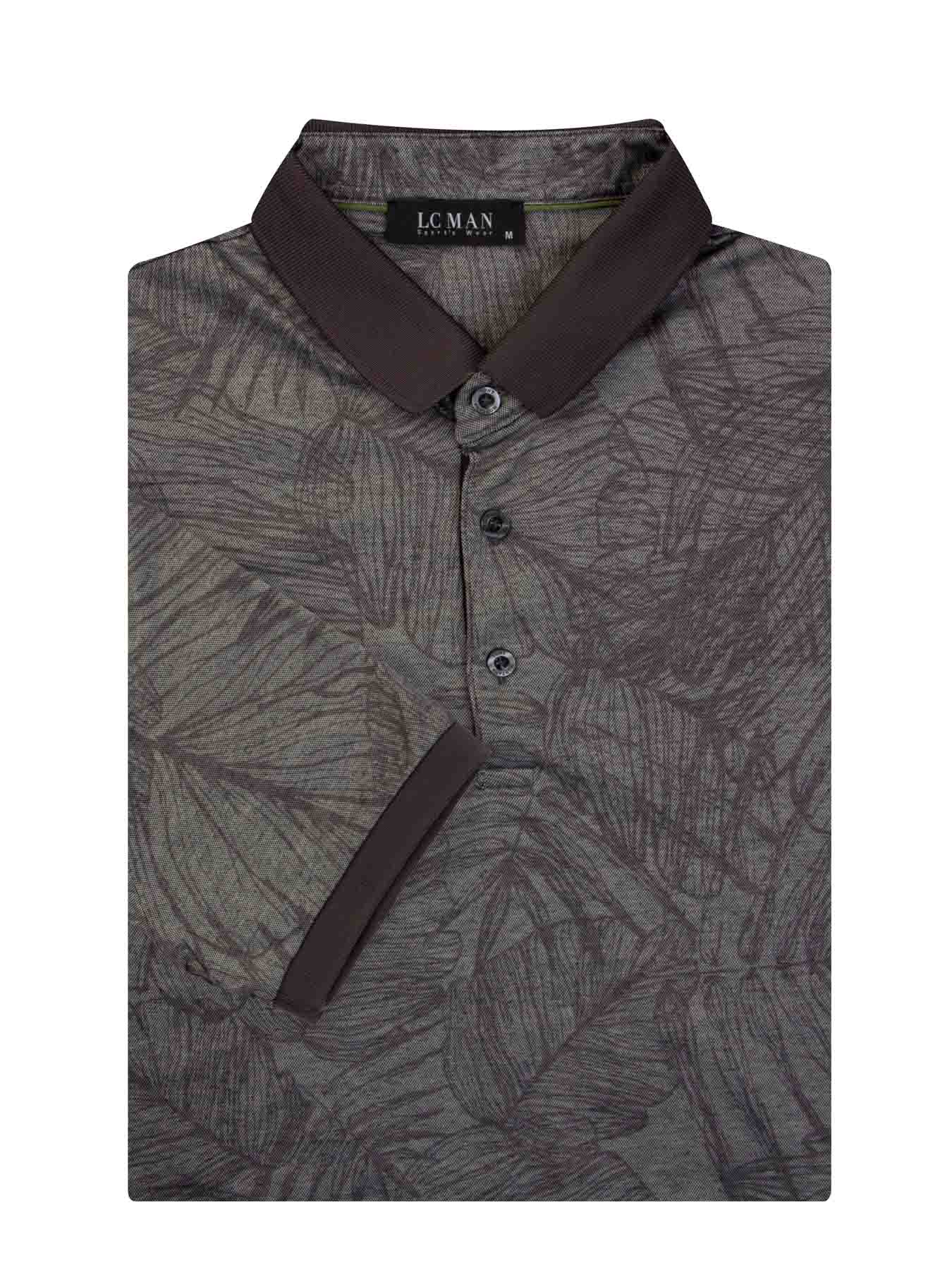 پولوشرت یقه دارسه دکمه طرح دار 6068