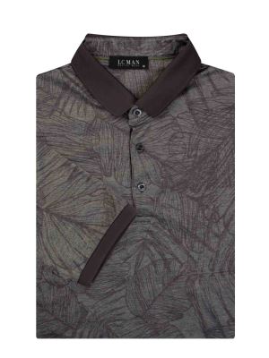 پولوشرت یقه دارسه دکمه طرح دار 6068