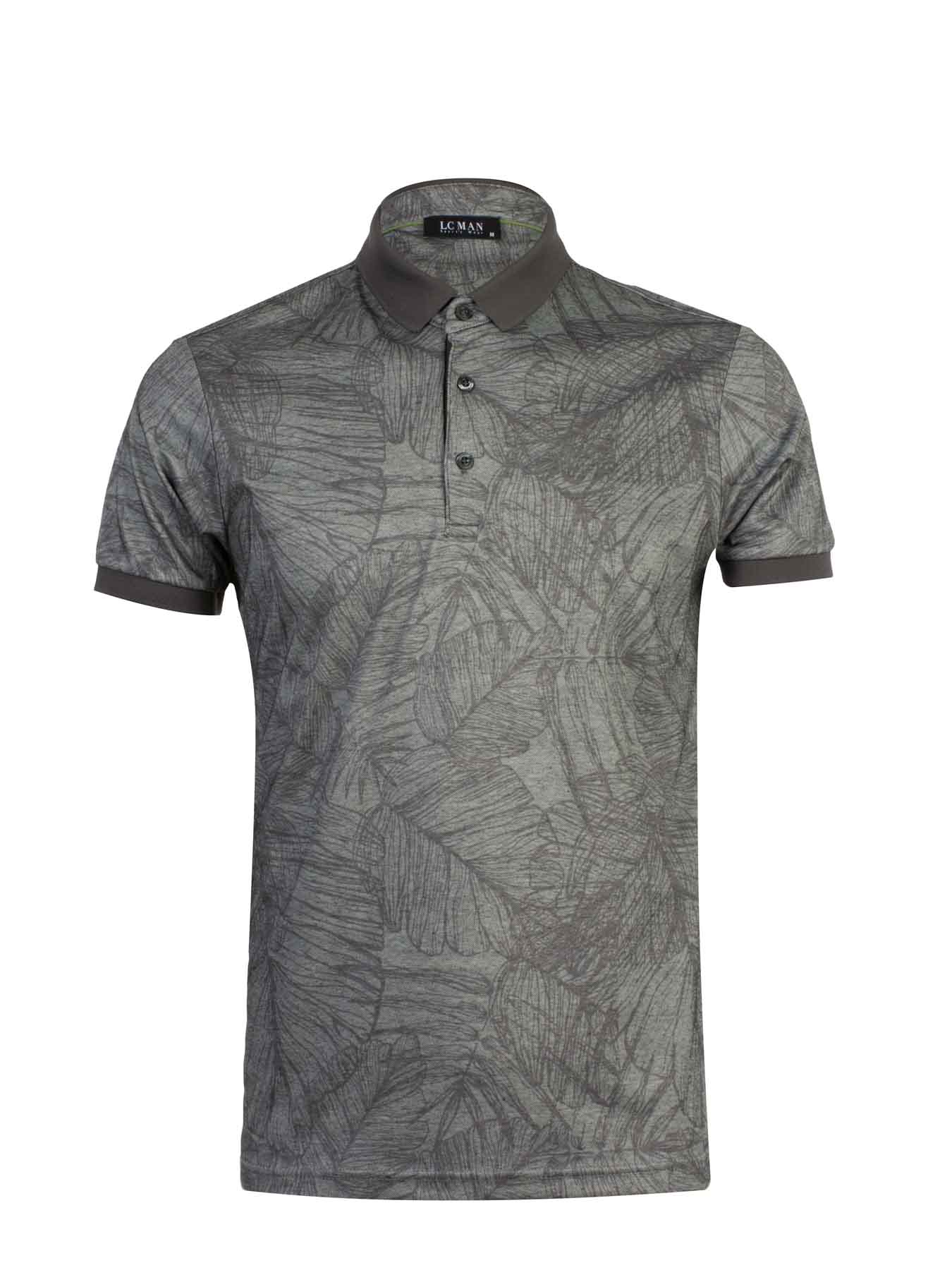 پولوشرت یقه دارسه دکمه طرح دار 6068