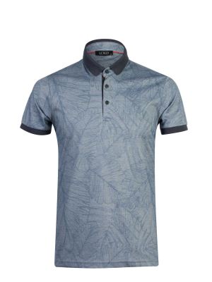 پولوشرت یقه دارسه دکمه طرح دار 6068