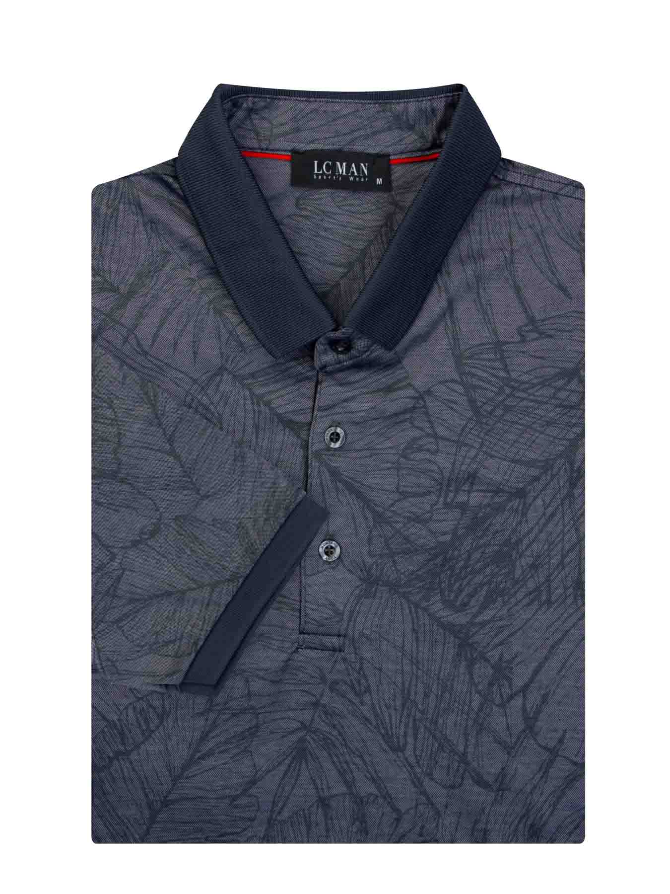 پولوشرت یقه دارسه دکمه طرح دار 6068