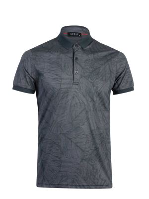 پولوشرت یقه دارسه دکمه طرح دار 6068