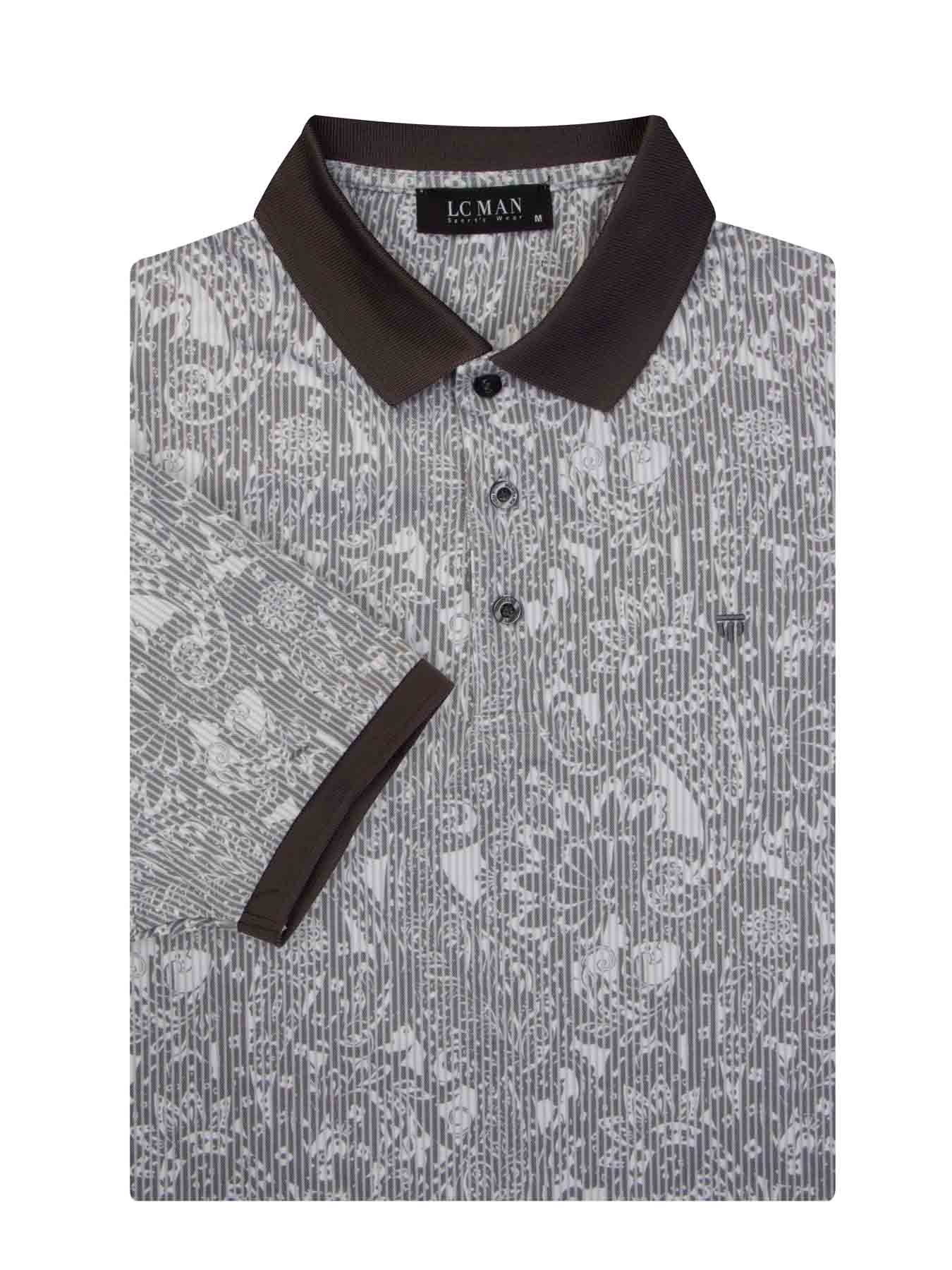 پولوشرت یقه دارسه دکمه راه راه 6076