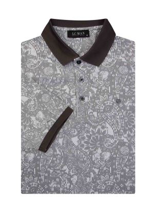 پولوشرت یقه دارسه دکمه راه راه 6076