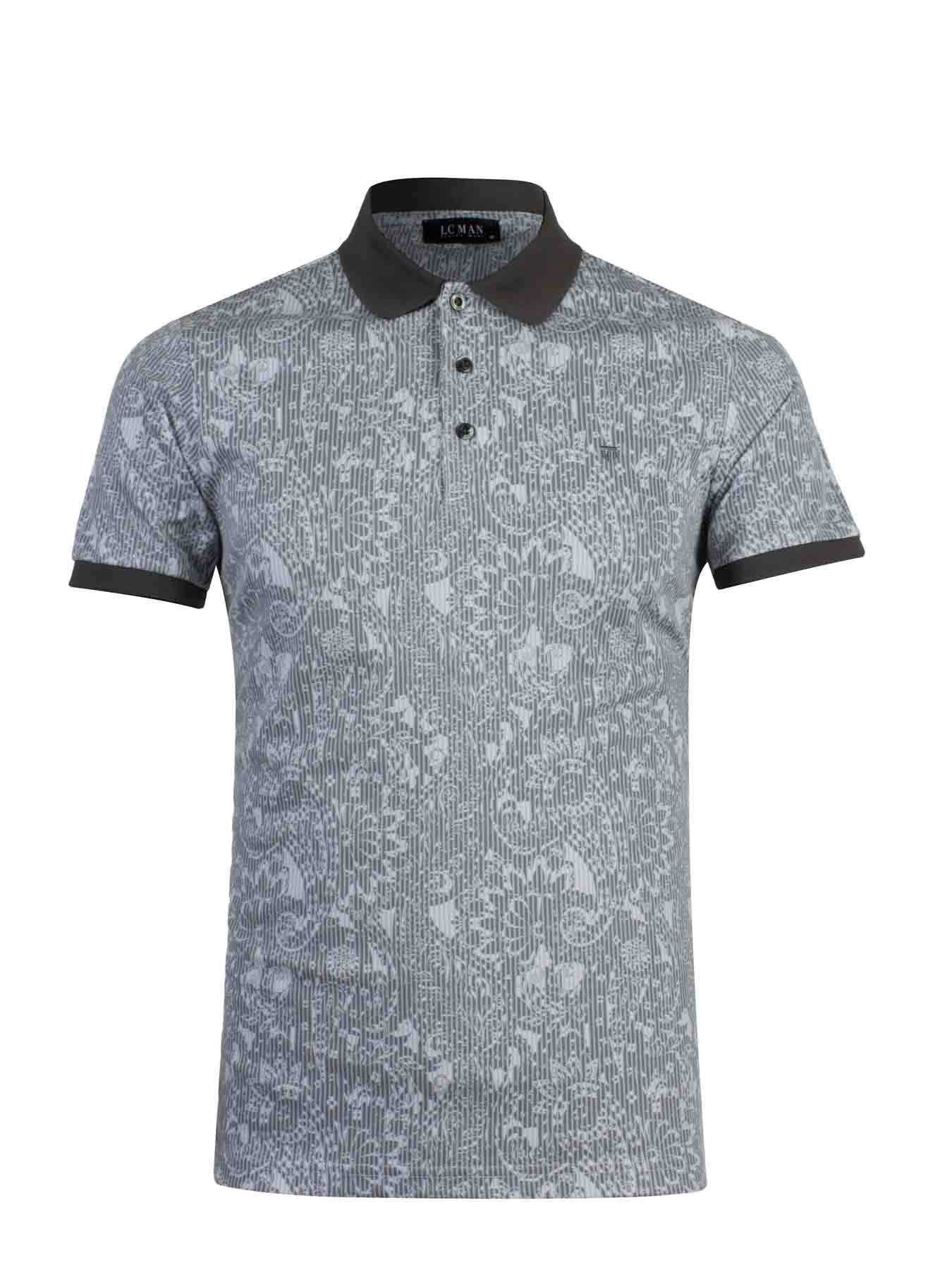 پولوشرت یقه دارسه دکمه راه راه 6076