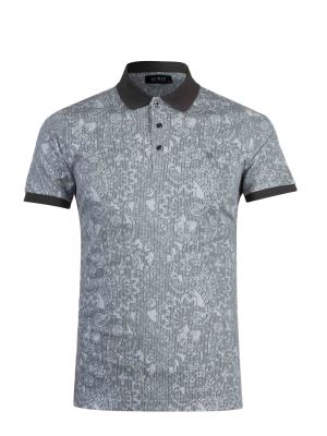 پولوشرت یقه دارسه دکمه راه راه 6076