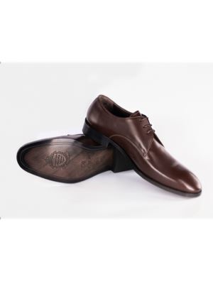 کفش چرم مردانه سه بند صافتی زیره میکرولایت