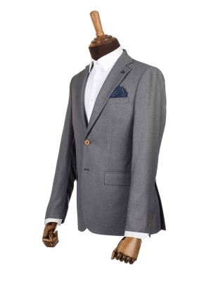 کت تک  مردانه طوسی ال سی من  186